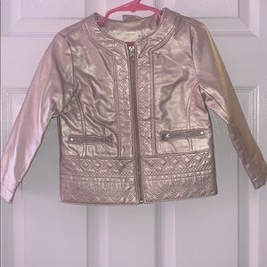 Girls Genuine Kids Gold Pleather Jacket